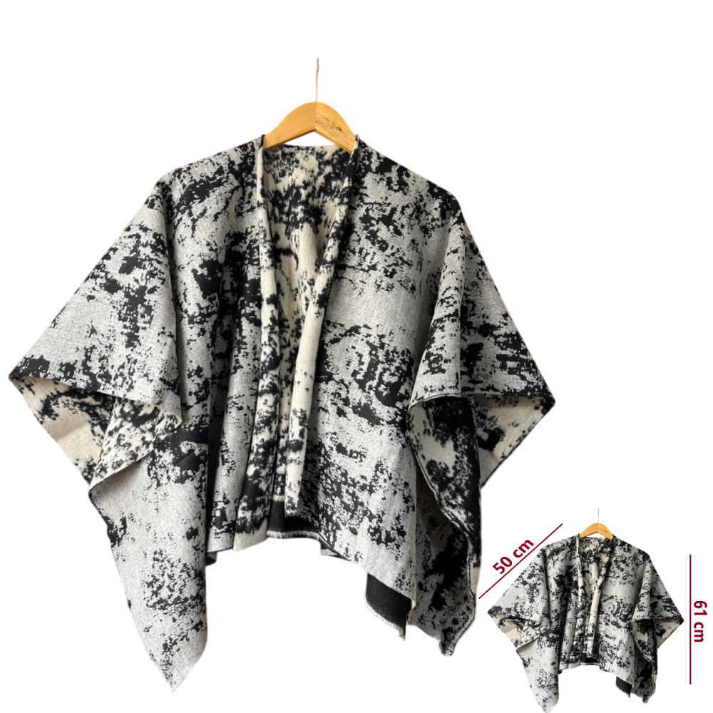 Capa Poncho Pashmina para mujer de invierno Casual / Beige / Talla única