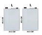 Kit 2 Pizarra blanca doble cara L