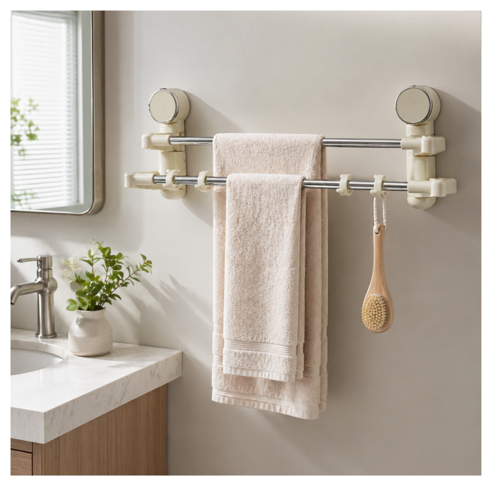 Toallero barra de toalla a presión para Baño