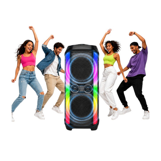 Parlante Karaoke Sing-e ZQS6240XW con Micrófono y Luces LED
