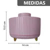 Organizador giratorio para brochas de maquillaje 5 ranuras