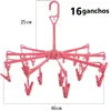 Colgador perchero de ropa con 16 ganchos
