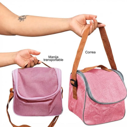 Kit x2 Loncheras Bolsos Para alimentos con interior térmico