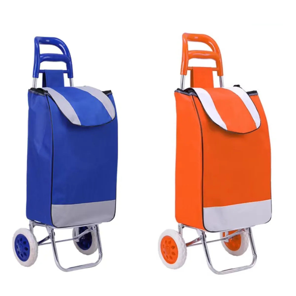 Pack x2 Carretas coches de mercado para transporte hasta 40kg