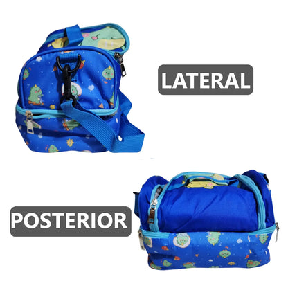 Lonchera térmica infantil con doble compartimento - Diseño Kawaii