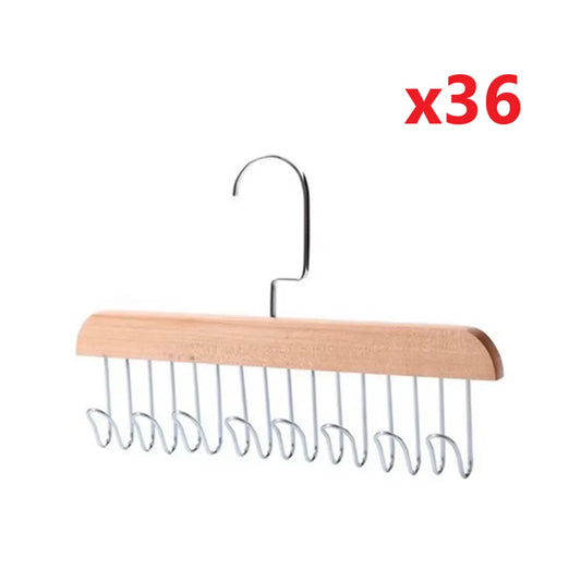 Pack x36 ganchos para ropa perchas colgadores organizadores