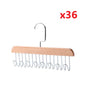 Pack x36 ganchos para ropa perchas colgadores organizadores