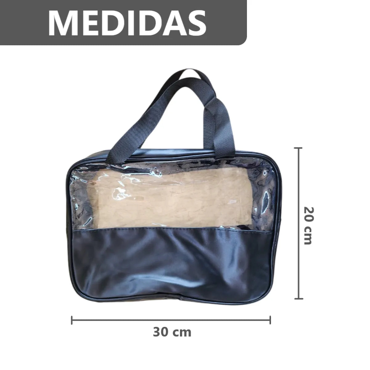 Kit 3 en 1 Bolsas de Maquillaje estuche neceser - 30x20x12 cm