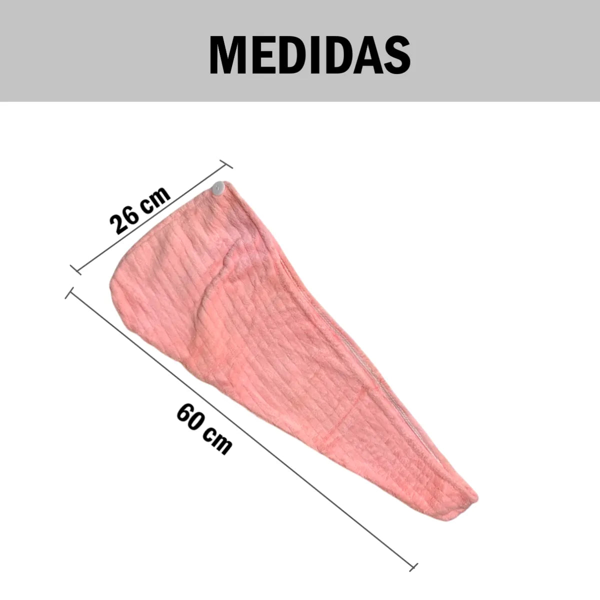 Pack x2 Toallas microfibra absorbente para cabello