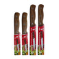Pack x4 Cuchillos con mango de madera de 5 y 7 pulgadas