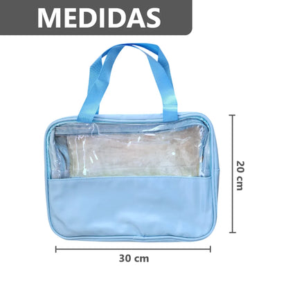 Kit 3 en 1 Bolsas de Maquillaje estuche neceser - 30x20x12 cm