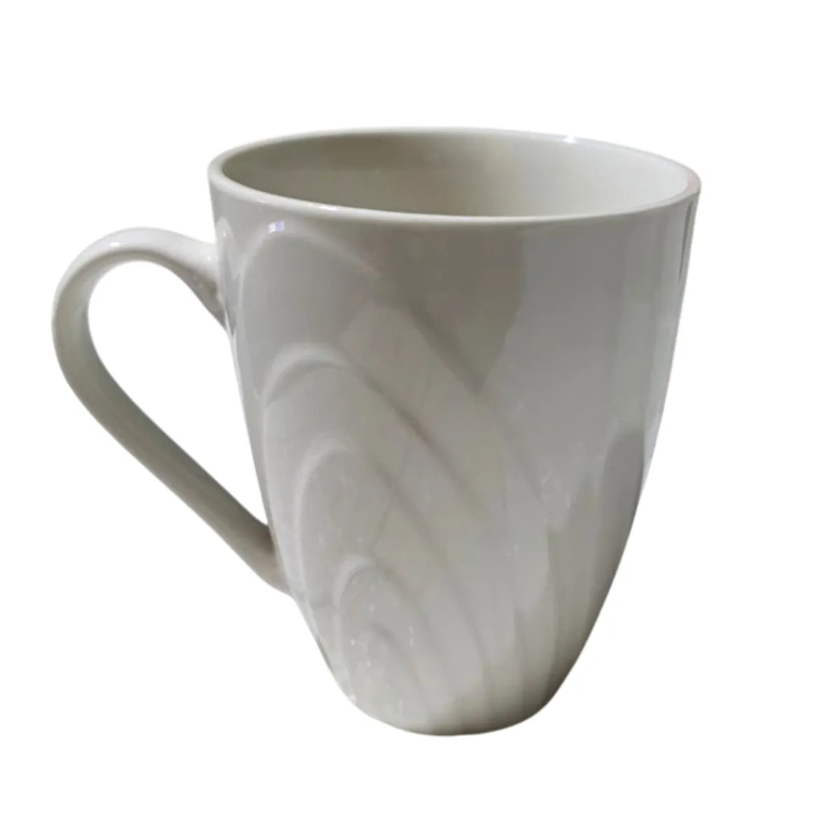 Set x6 Tazas de Loza Blanca
