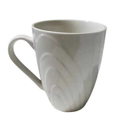 Set x6 Tazas de Loza Blanca