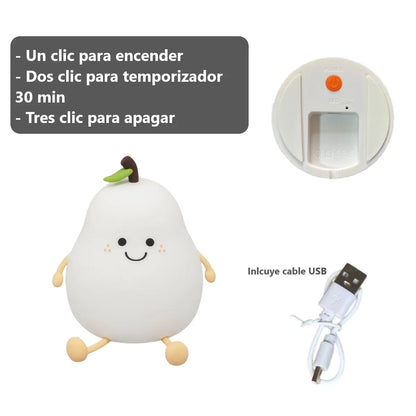 Lámpara de Pera de Silicona Inalámbrica LED Nocturna