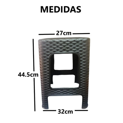 4 sillas de NEGRO TIPO RATAN