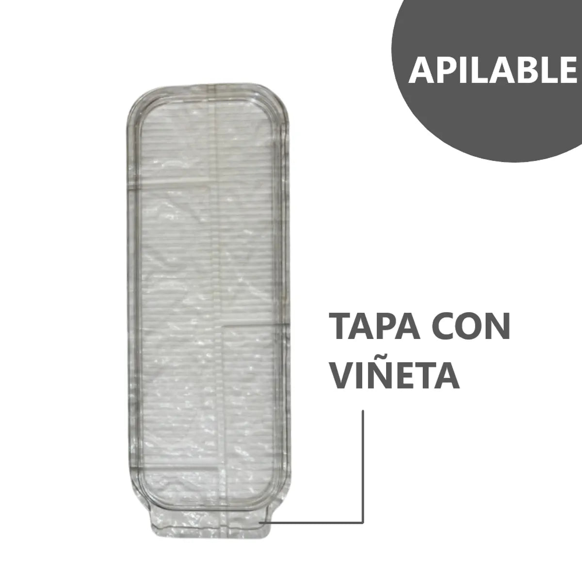 Pack x2 Organizador dispensador de acrílico para huevos 12 espacios - transparente