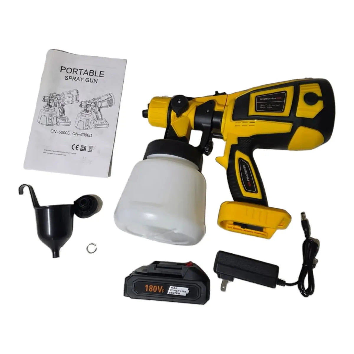 Pistola pulverizadora portátil recargable