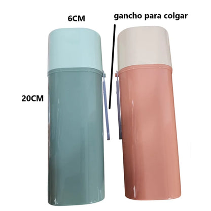 Pack x2 estuches porta cepillo porta cubiertos 20x6cm