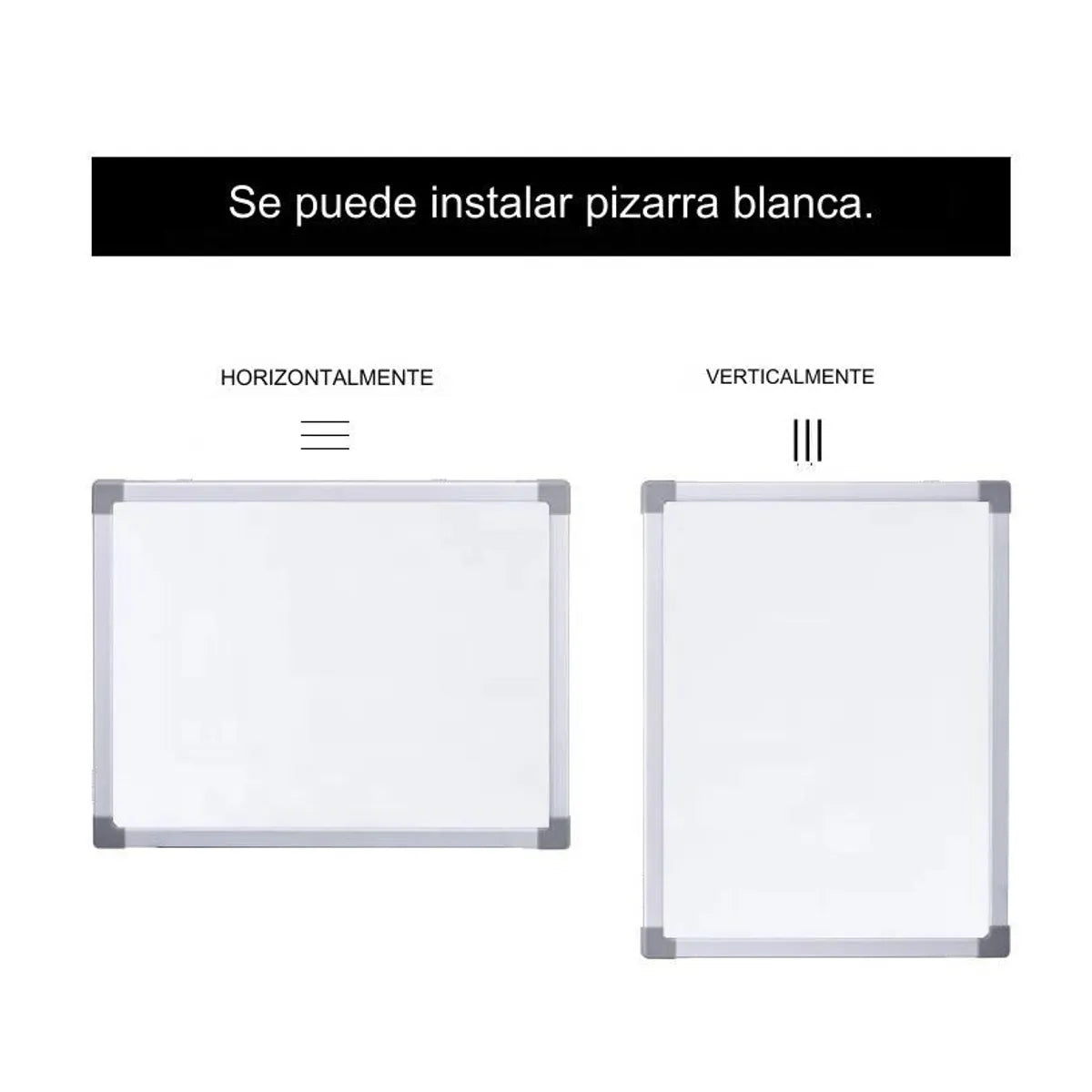 Kit 2 Pizarra blanca doble cara M - 40x30