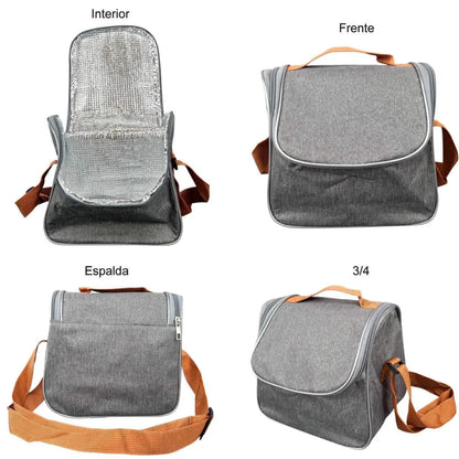 Kit x2 Loncheras Bolsos Para alimentos con interior térmico