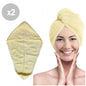 Pack x2 Toallas microfibra absorbente para cabello