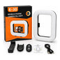 Aro Led Rectangular Recargable Para Celular Luz Foto Video - 29 cm