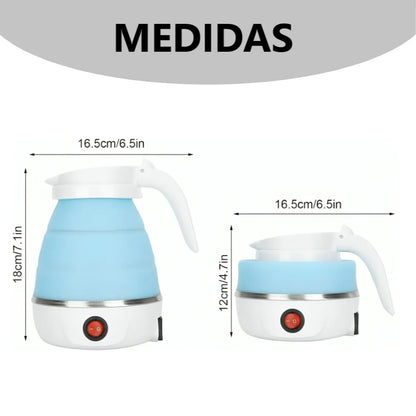 Hervidor De Agua Eléctrico Plegable De Silicona 600ml