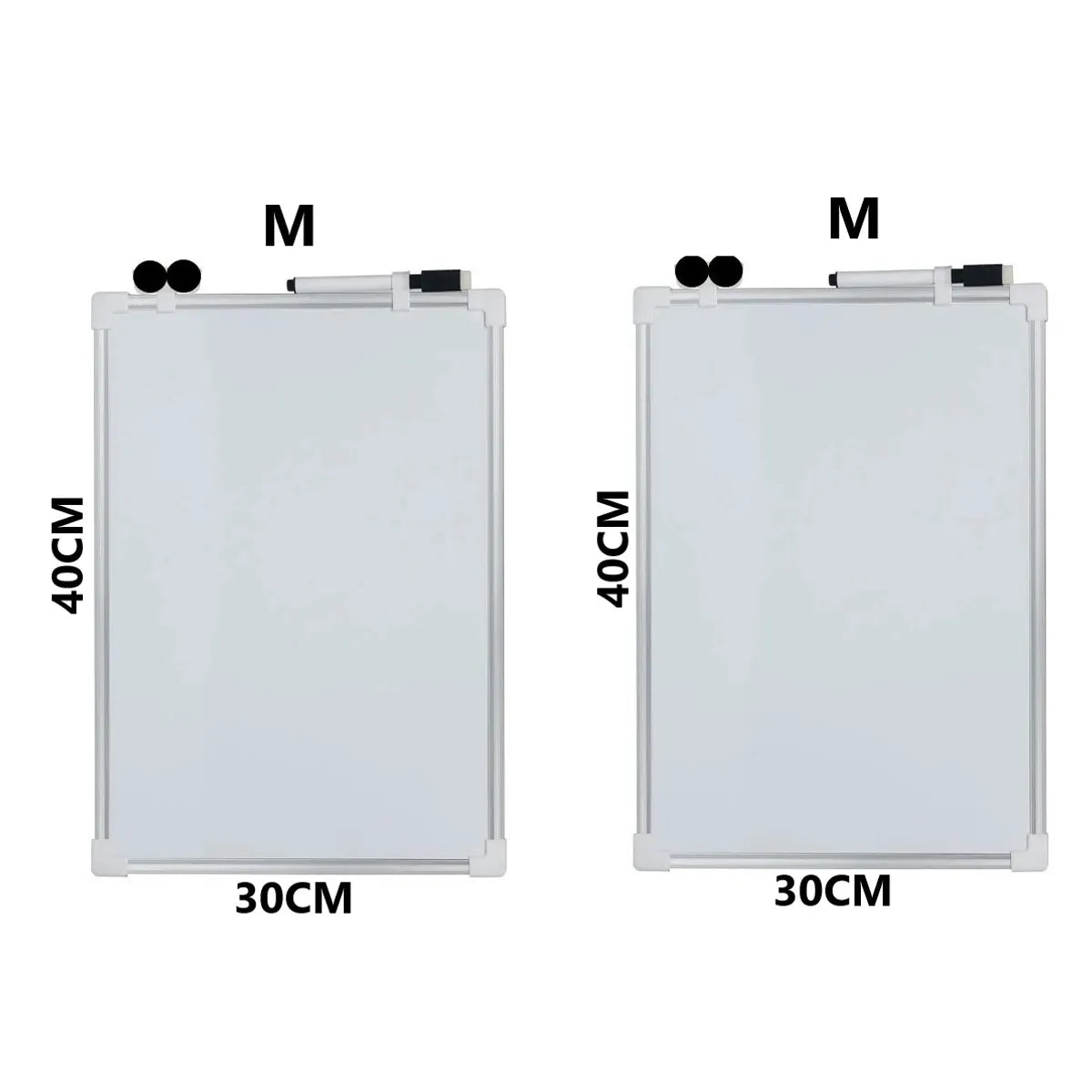 Kit 2 Pizarra blanca doble cara M - 40x30