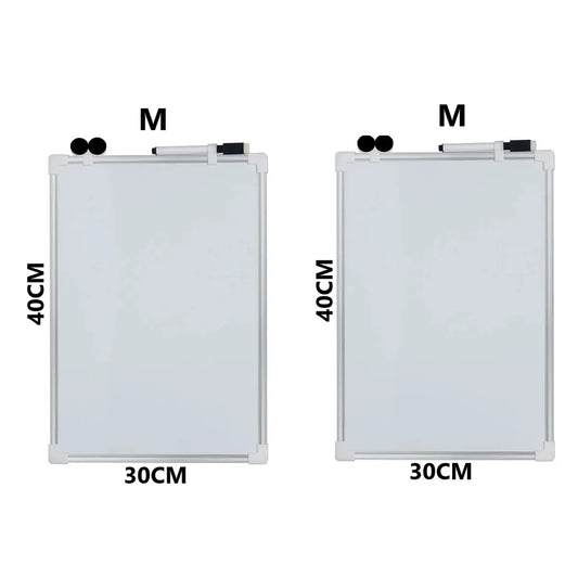 Kit 2 Pizarra blanca doble cara M - 40x30