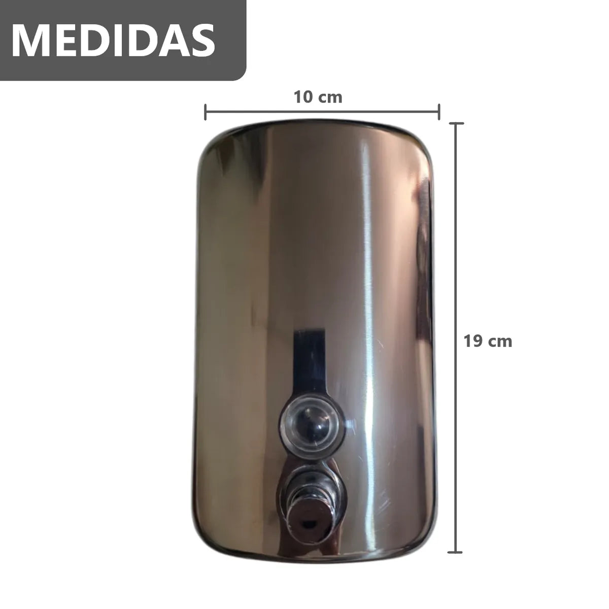 Dispensador de jabón de espuma manual de acero inoxidable de pared - 1000ml