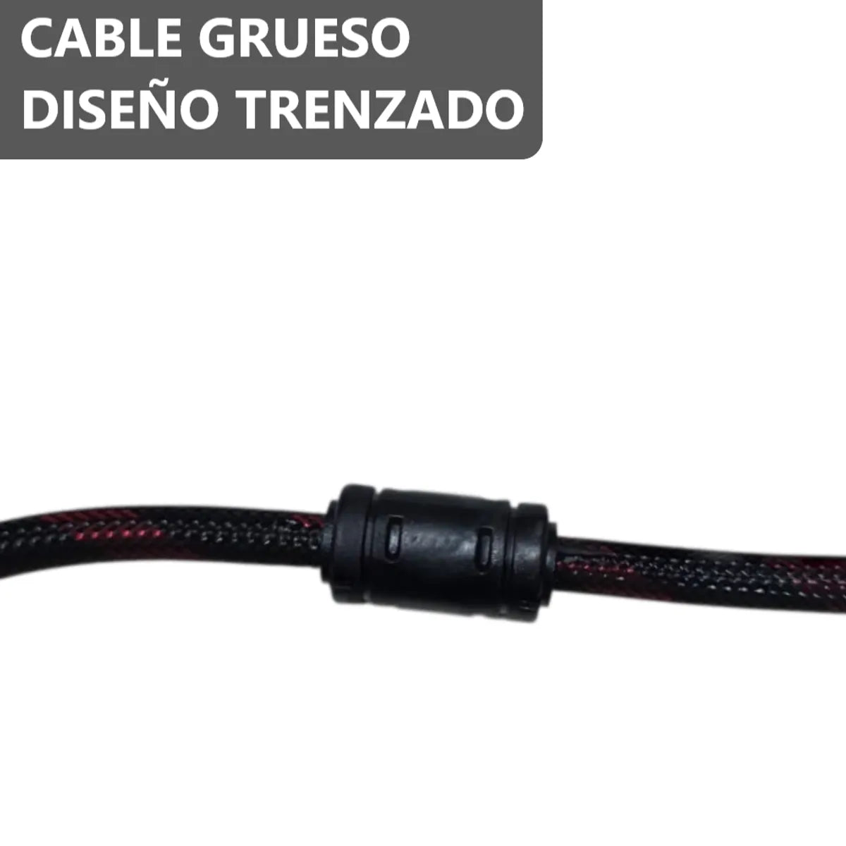 Cable HDMI Alta Velocidad de 5 Metros Trenzado | Full HD 1080P para TV, PC y Consolas