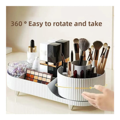 Organizador giratorio para brochas de maquillaje 9 ranuras