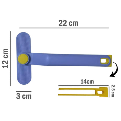 4 Cepillos Limpieza de Carro Hogar - Morado