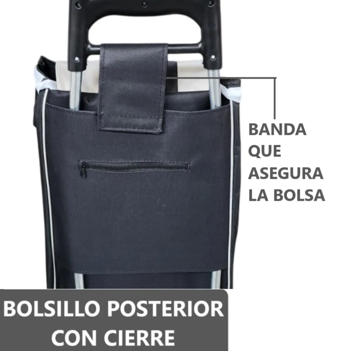 Pack x2 Carretas coches de mercado para transporte hasta 40kg