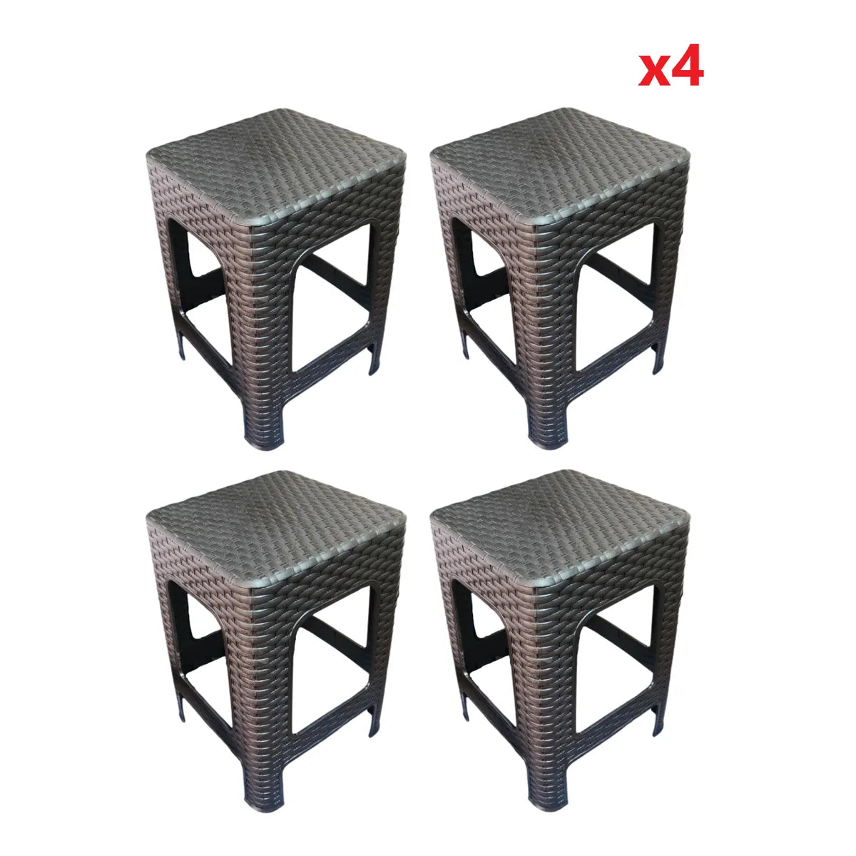 4 sillas de NEGRO TIPO RATAN