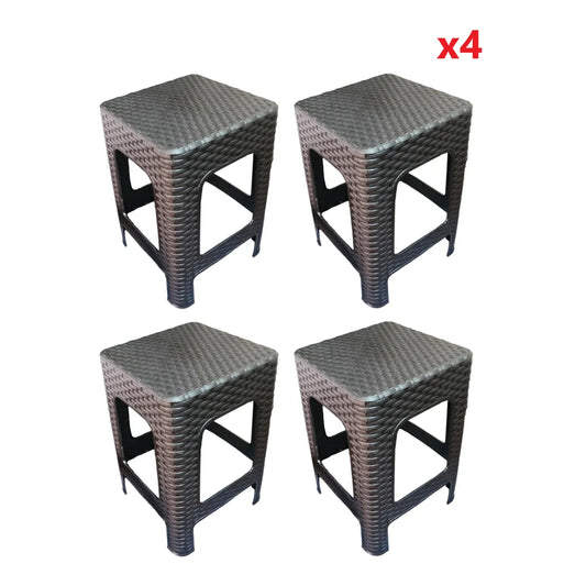 4 sillas de NEGRO TIPO RATAN