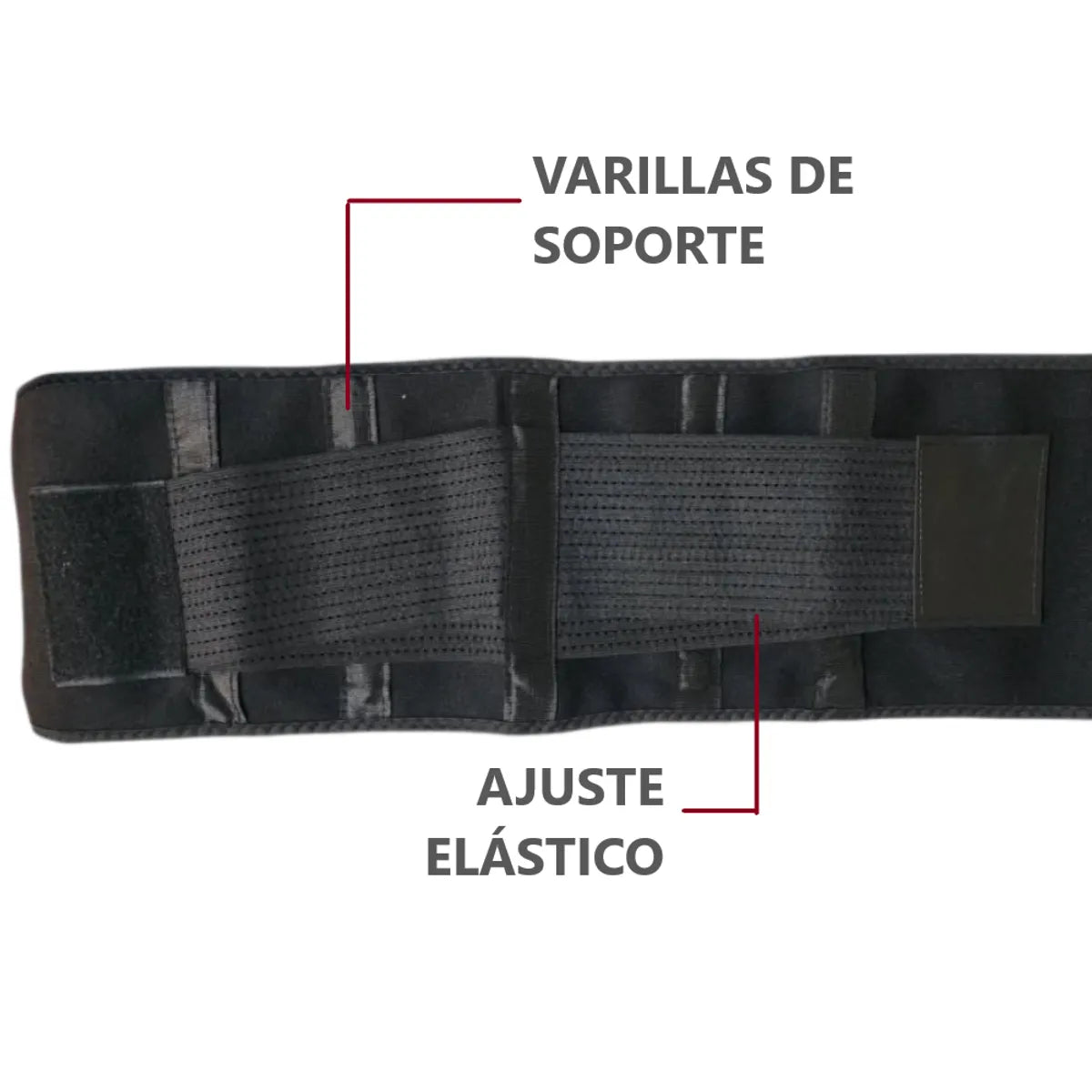 Faja de soporte Lumbar para Cintura con Almohadilla Removible Ergonómico - XXL3XL