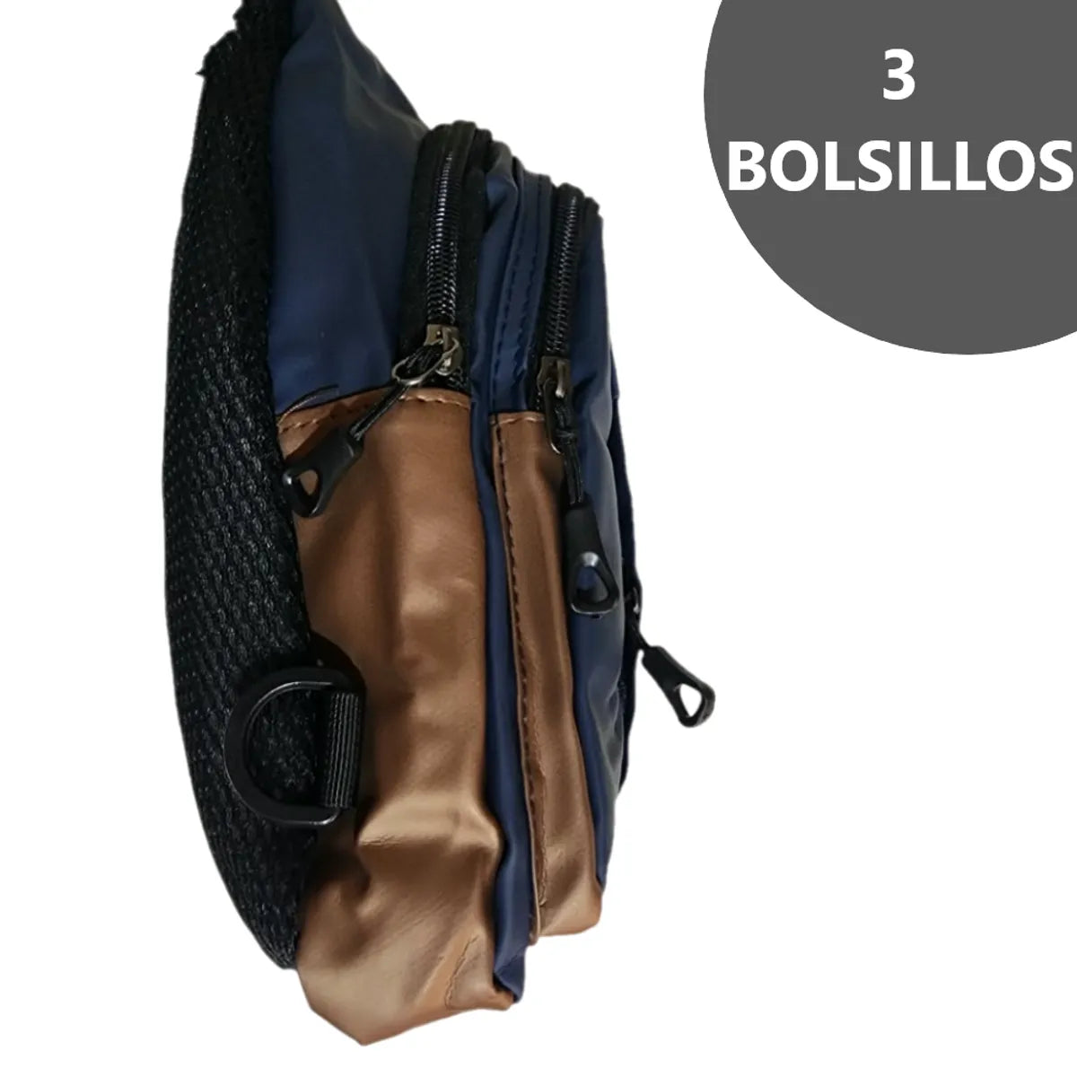 Morral canguro pechera elegante y versátil con entrada y cable USB