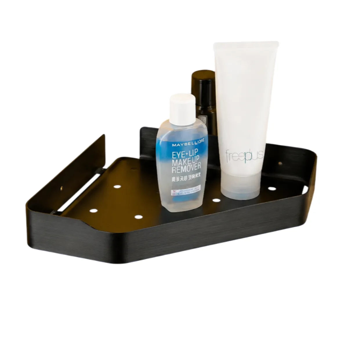 Repisa esquinero de baño ducha de acero inoxidable color negro mate
