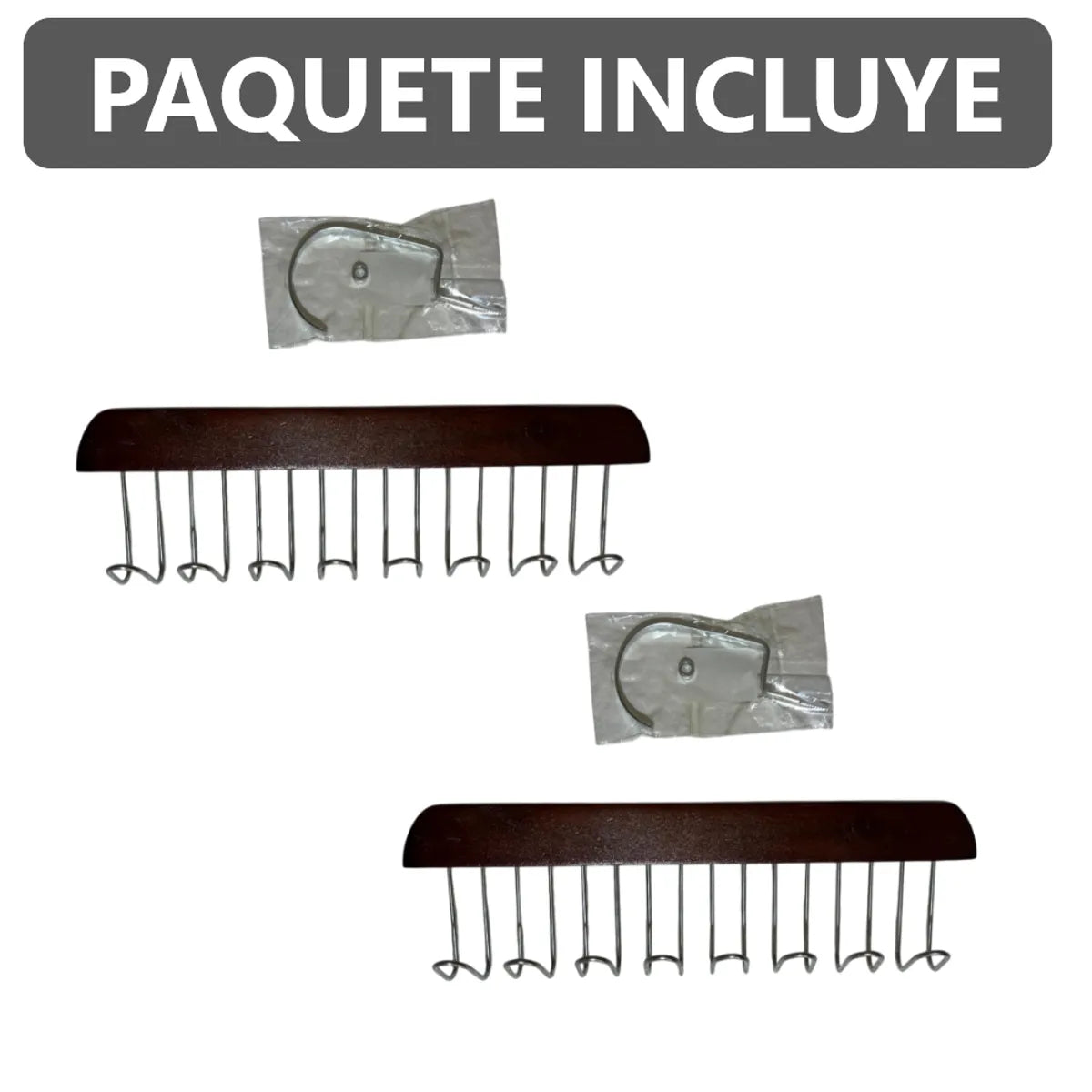 Pack x2 ganchos para ropa perchas colgadores organizadores