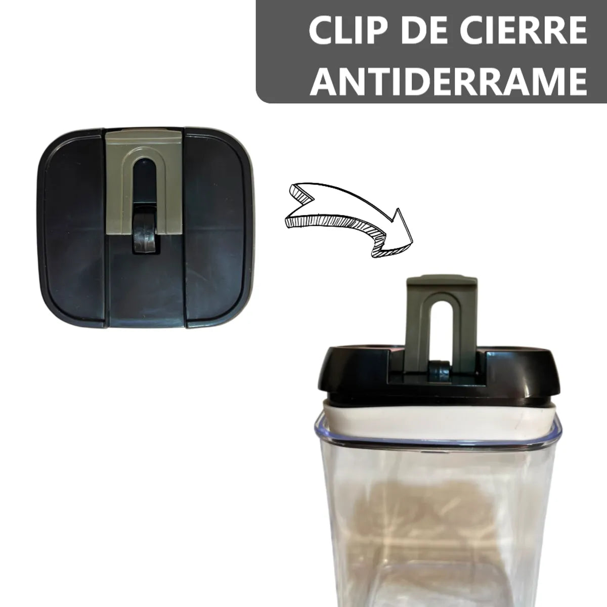 Set de 5 Organizadores Recipiente de alimentos transparentes