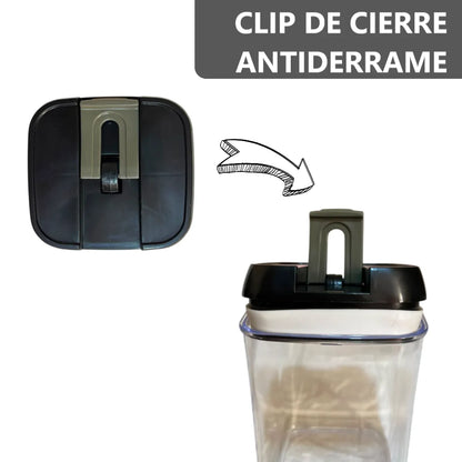 Set de 5 Organizadores Recipiente de alimentos transparentes