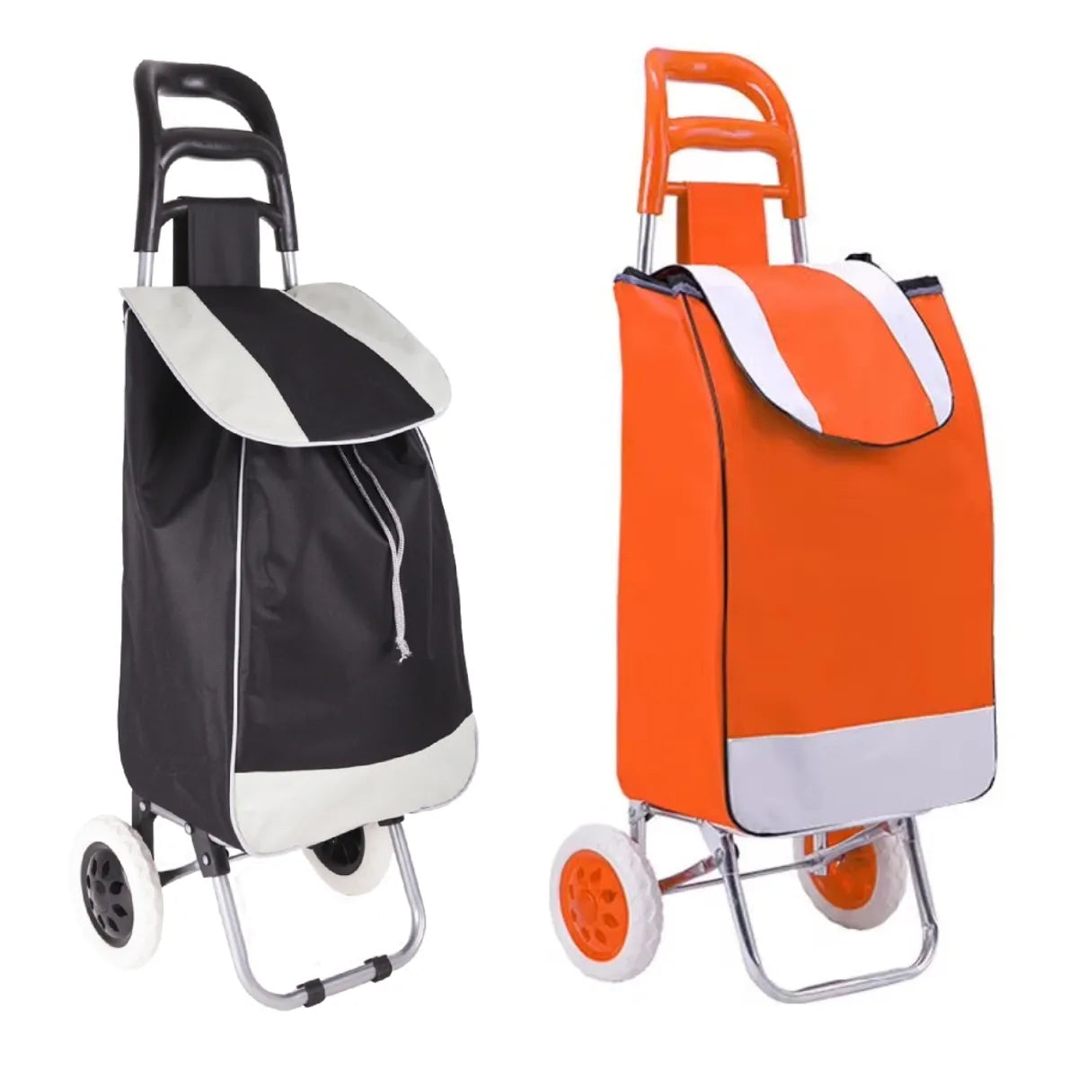 Pack x2 Carretas coches de mercado para transporte hasta 40kg