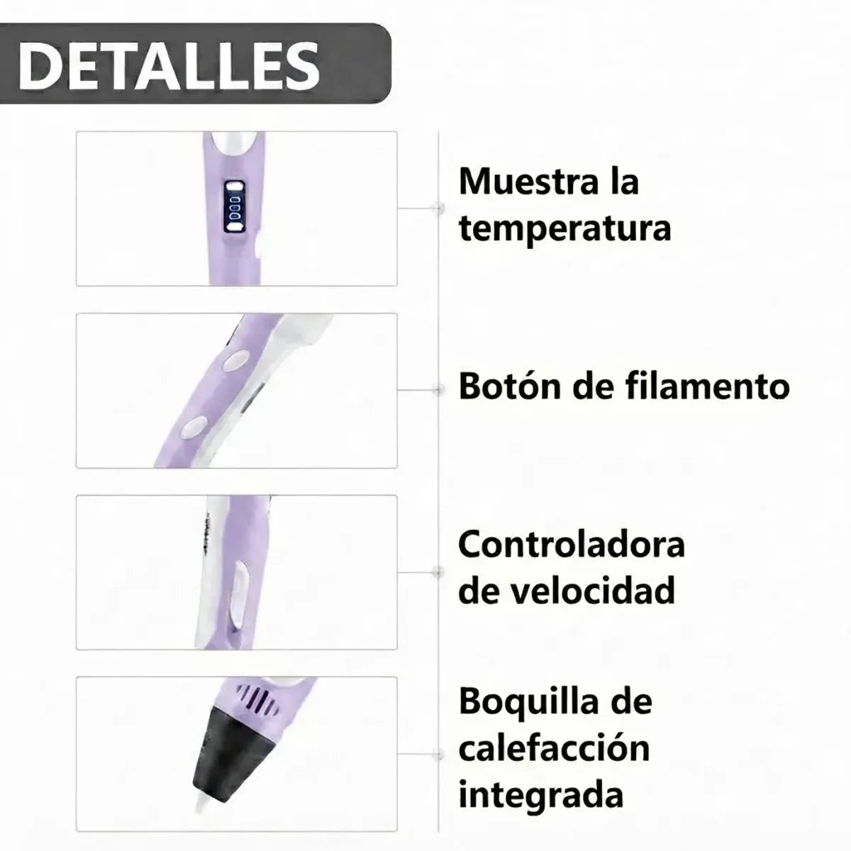 Lápiz lapicero 3D portátil impresión manual