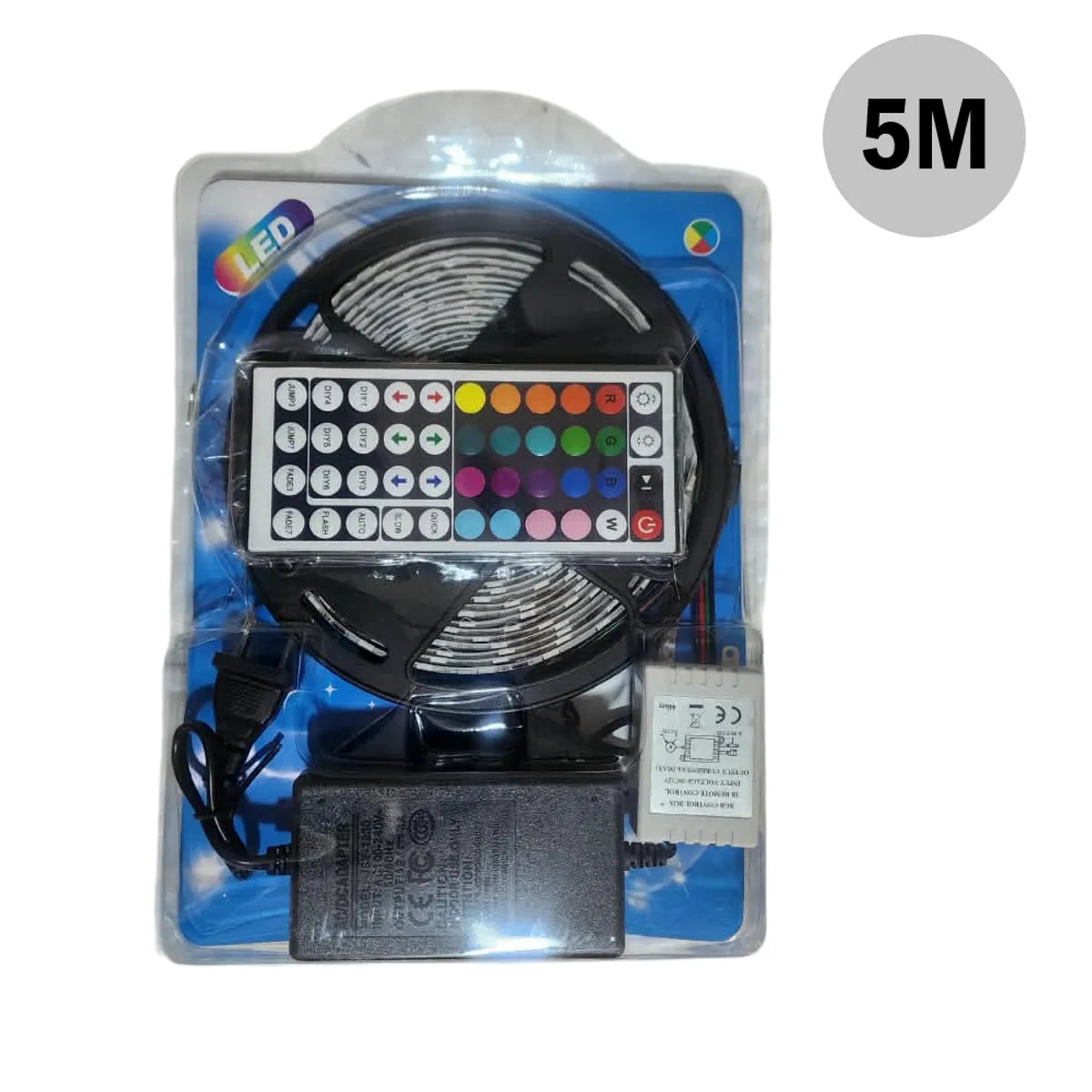 Tira Luz Led 5M Rgb 5050 A Control Remoto