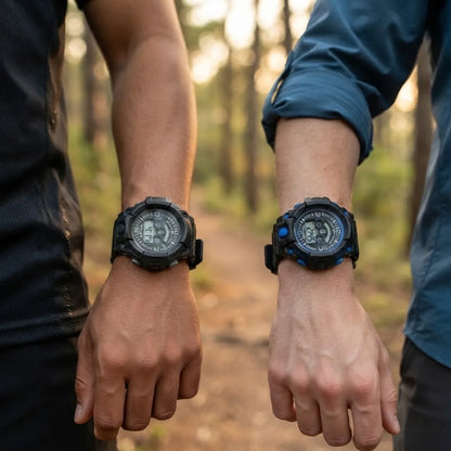Pack x2 relojes pulsera con luz cronómetro y fecha - 3C