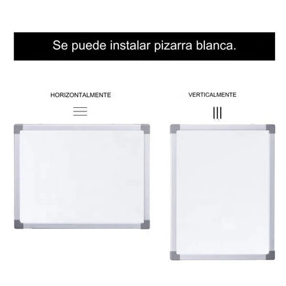 Kit 2 Pizarra blanca doble cara L