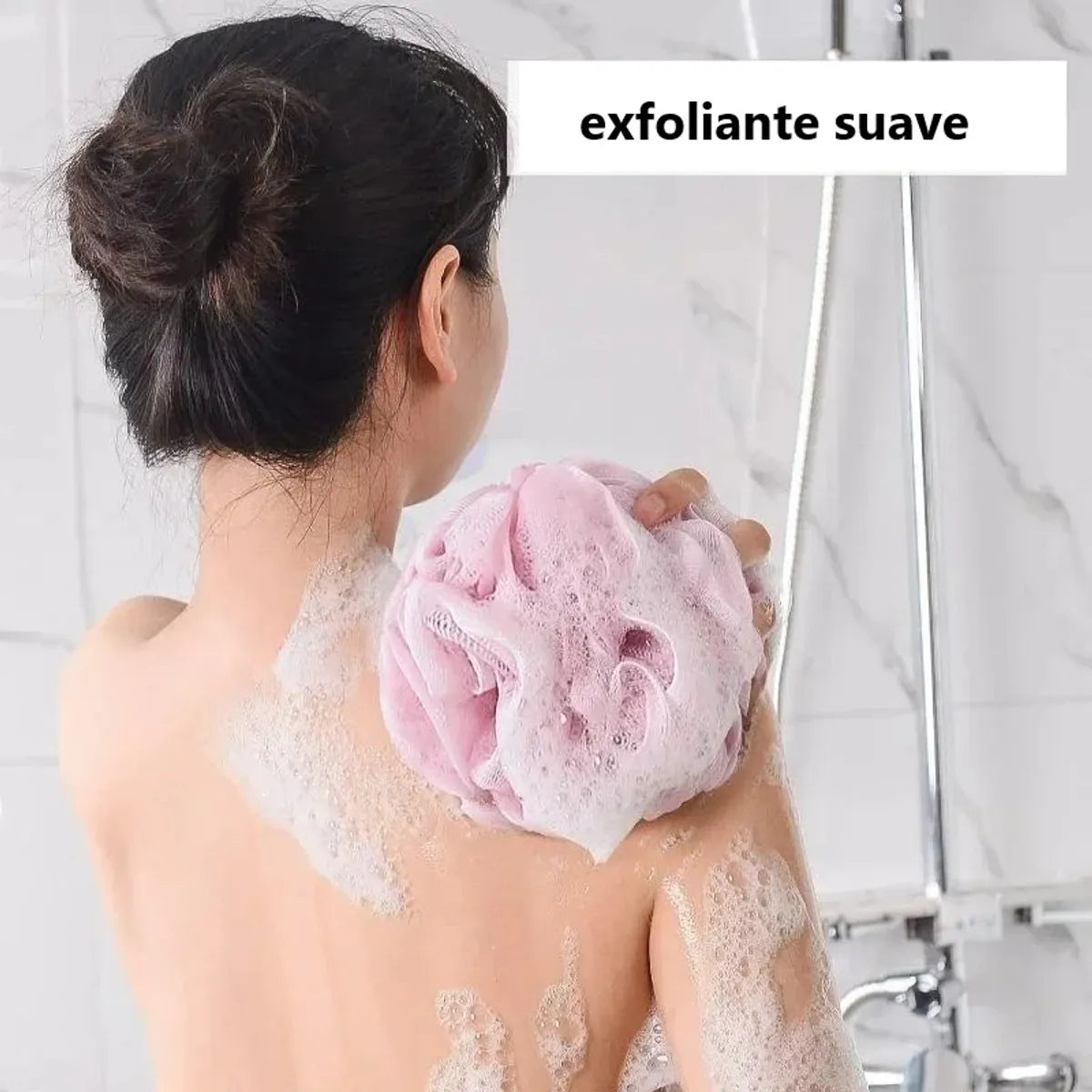 2 ESPONJAs PARA BAÑO GRUESO - COLORES ALEATORIOS