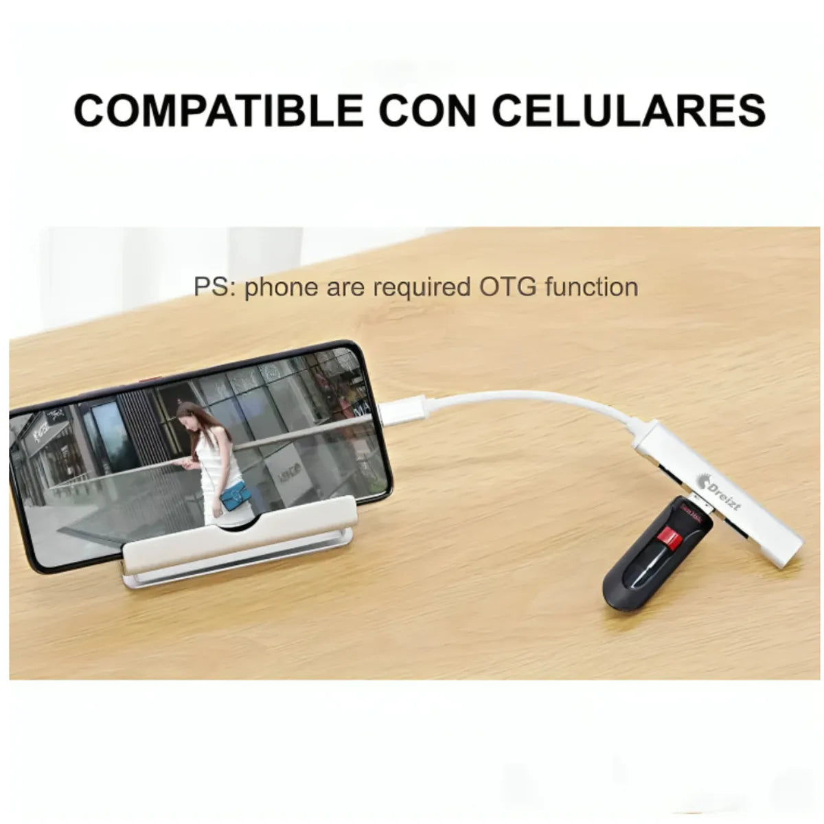 Adaptador Múltiple USB tipo C 4 en 1