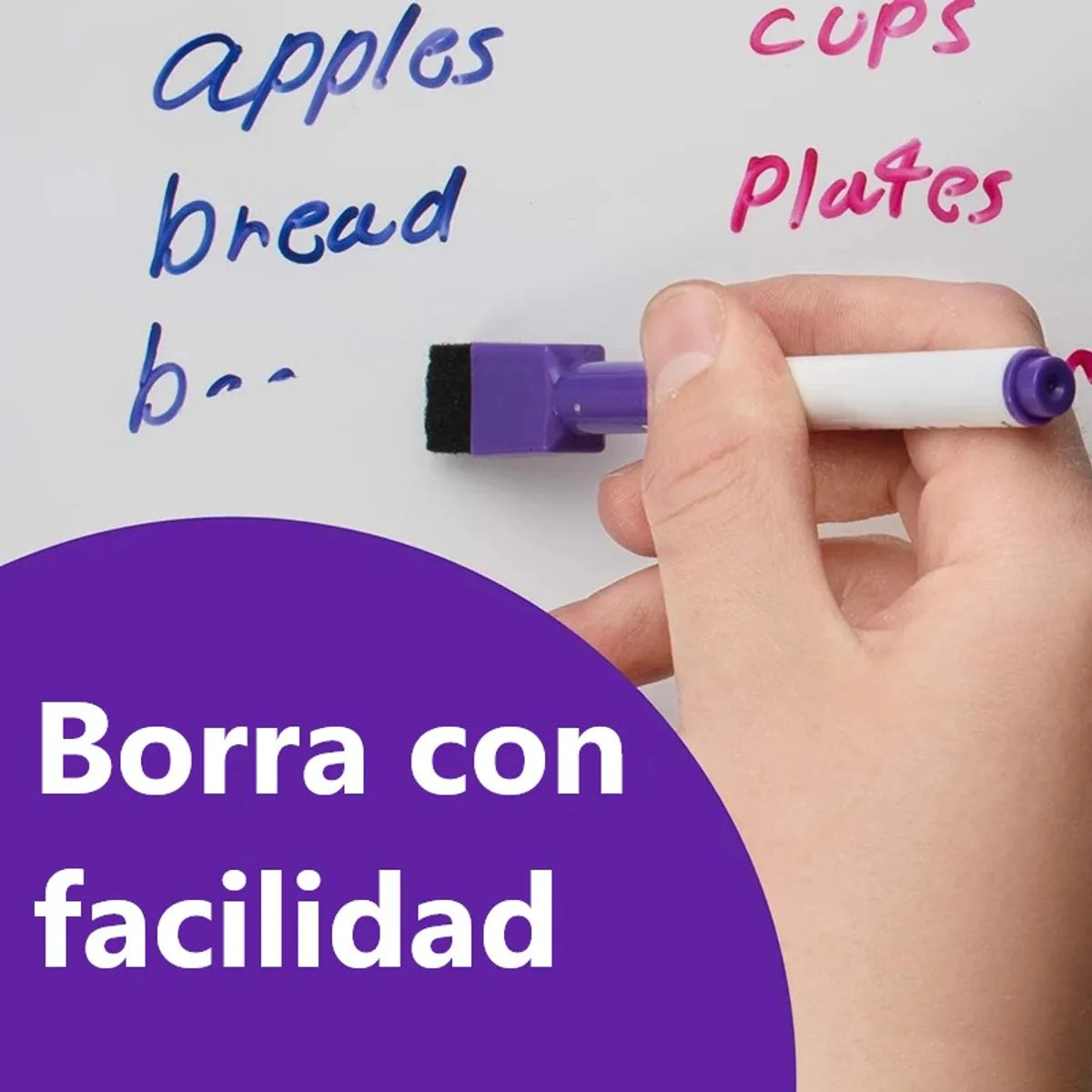 Kit 2 Pizarra blanca doble cara L